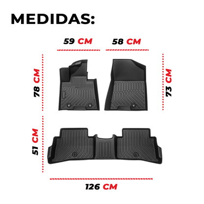 Juego De Tapetes Para Auto Uso Rudo Honda Cr-v 2017-2022