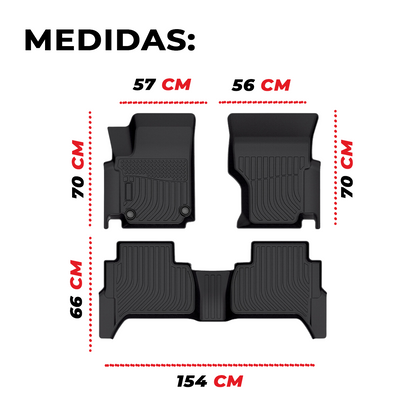 Juego De Tapetes Para Auto Uso Rudo Volkswagen Amarok 10-21