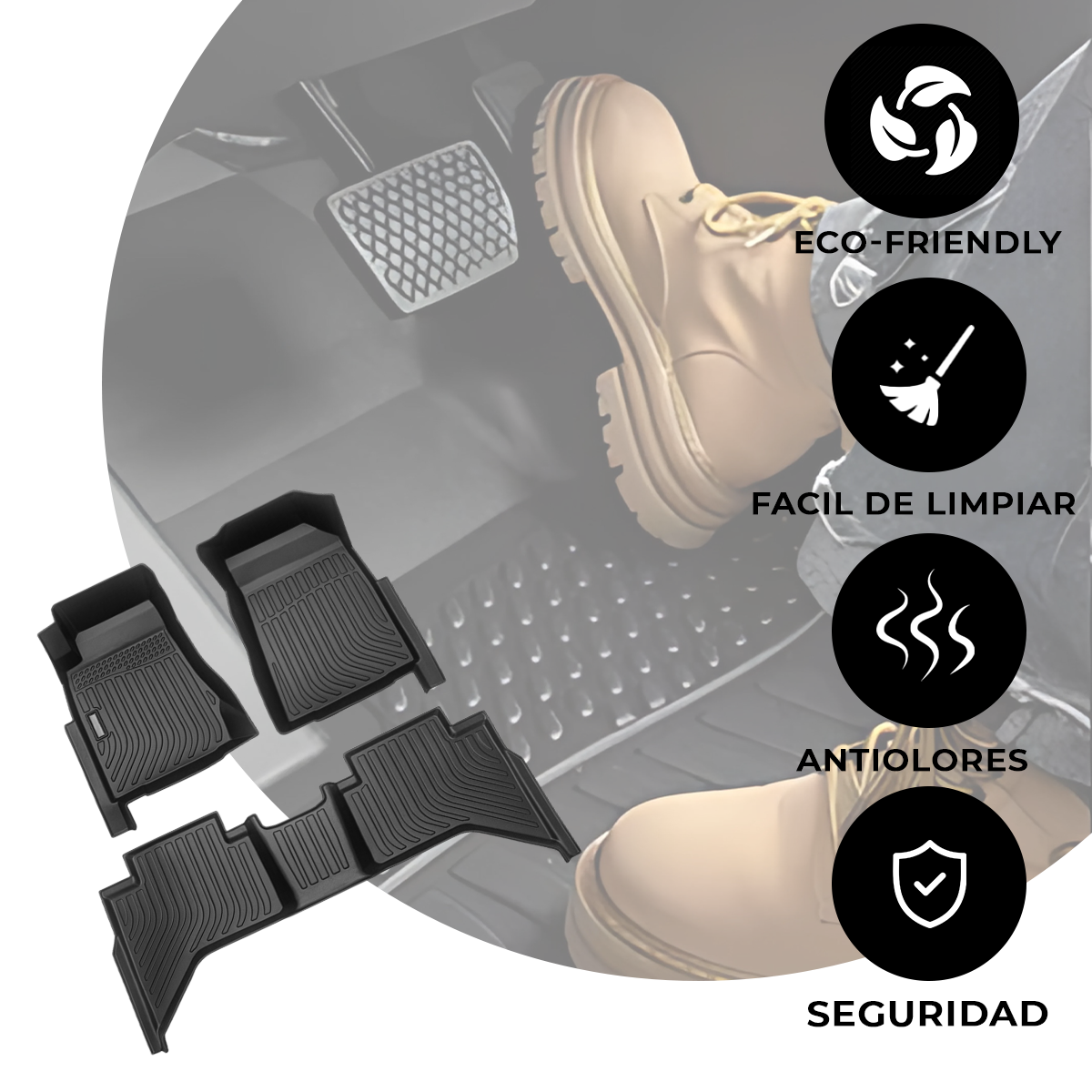 Juego De Tapetes Para Auto Uso Isuzu D-max 2015-2021