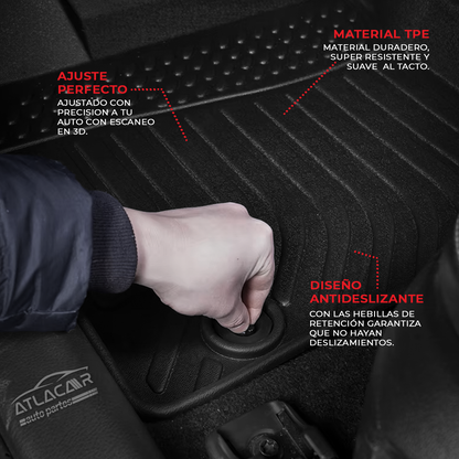 Juego De Tapetes Para Auto Uso Rudo Ford Ranger 2015-2021