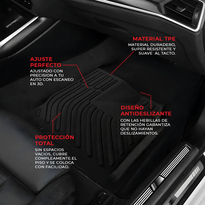 Juego De Tapetes Para Auto Uso Rudo Mitsubishi L200 15-21