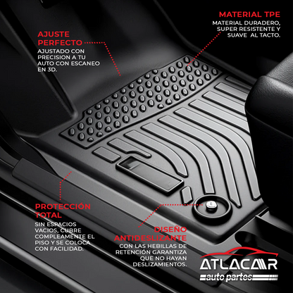 Juego De Tapetes Para Auto Uso Rudo Honda Cr-v 2017-2022