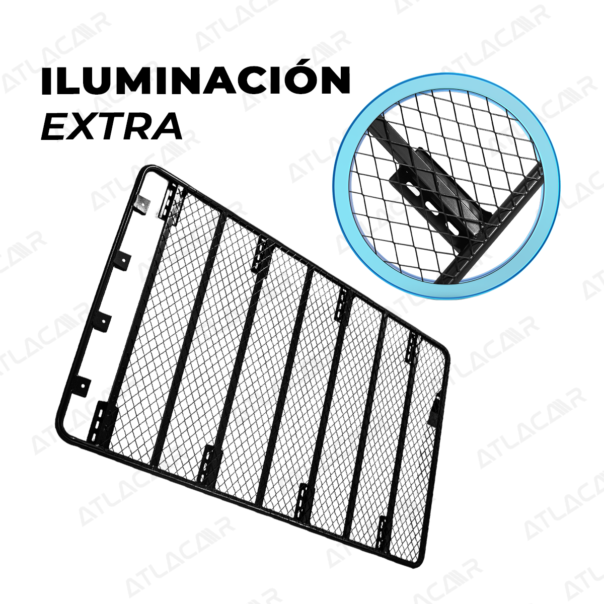 Roof Rack Universal Para Camioneta Negro 200x125cm