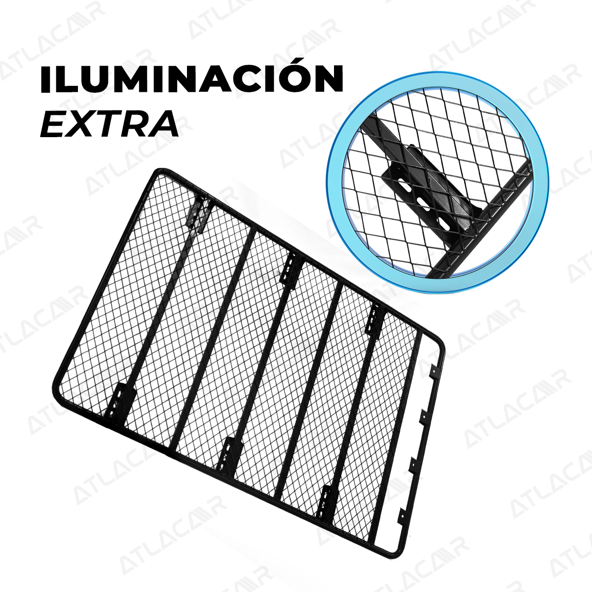 Roof Rack Universal Para Camioneta Negro 180x125cm