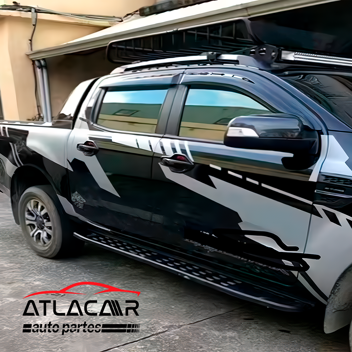 Estribos Antiderrapantes Ford Ranger 2013-2022 Negro