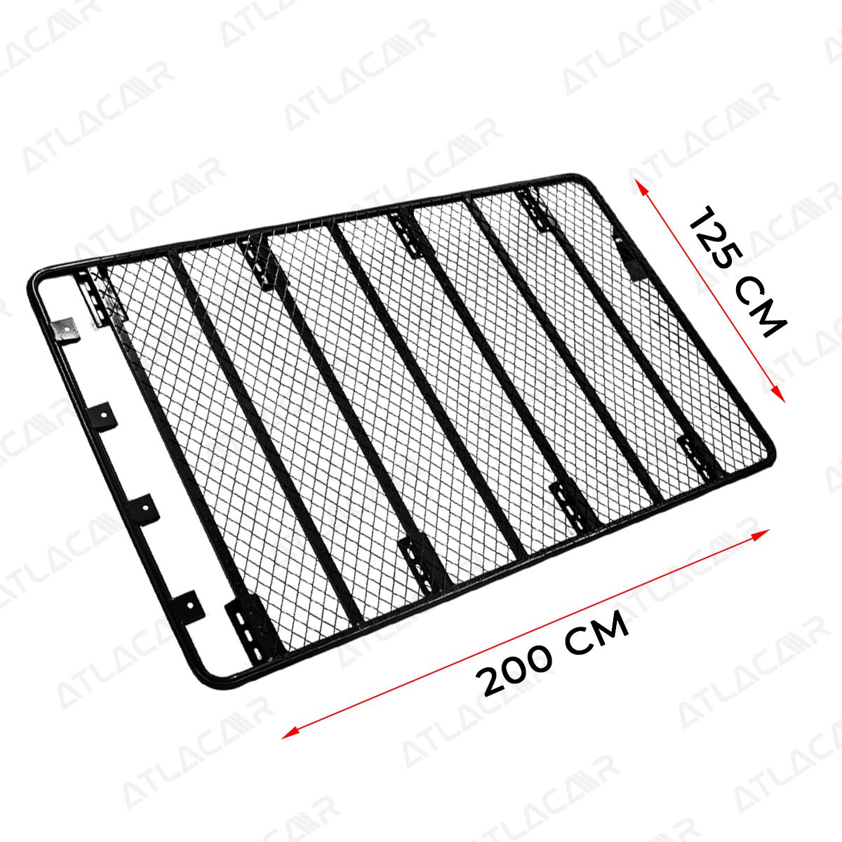 Roof Rack Universal Para Camioneta Negro 200x125cm