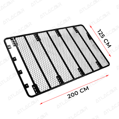 Roof Rack Universal Para Camioneta Negro 200x125cm