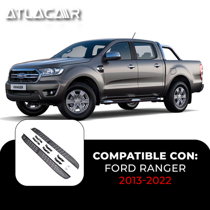 Estribos Antiderrapantes Ford Ranger 2013-2022 Negro