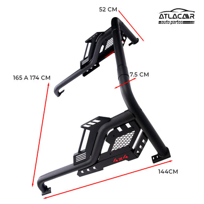 Roll Bar 4x4 Gr Freno Led Pasamanos Chevrolet Silverado