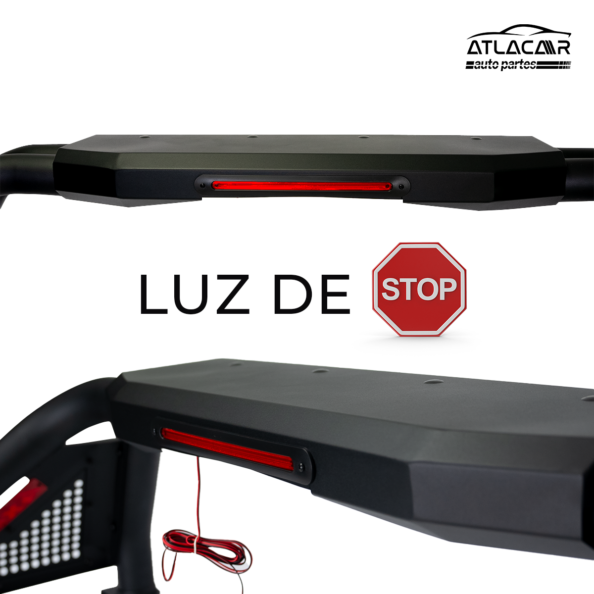 Roll Bar Grande Chevrolet Cheyenne Con Luz De Stop 4x4