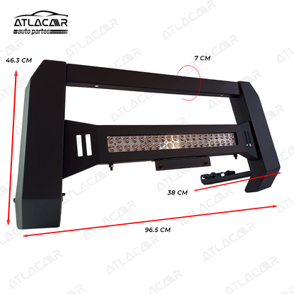 Burrera Con Barra De Led Chevrolet Silverado 2019+