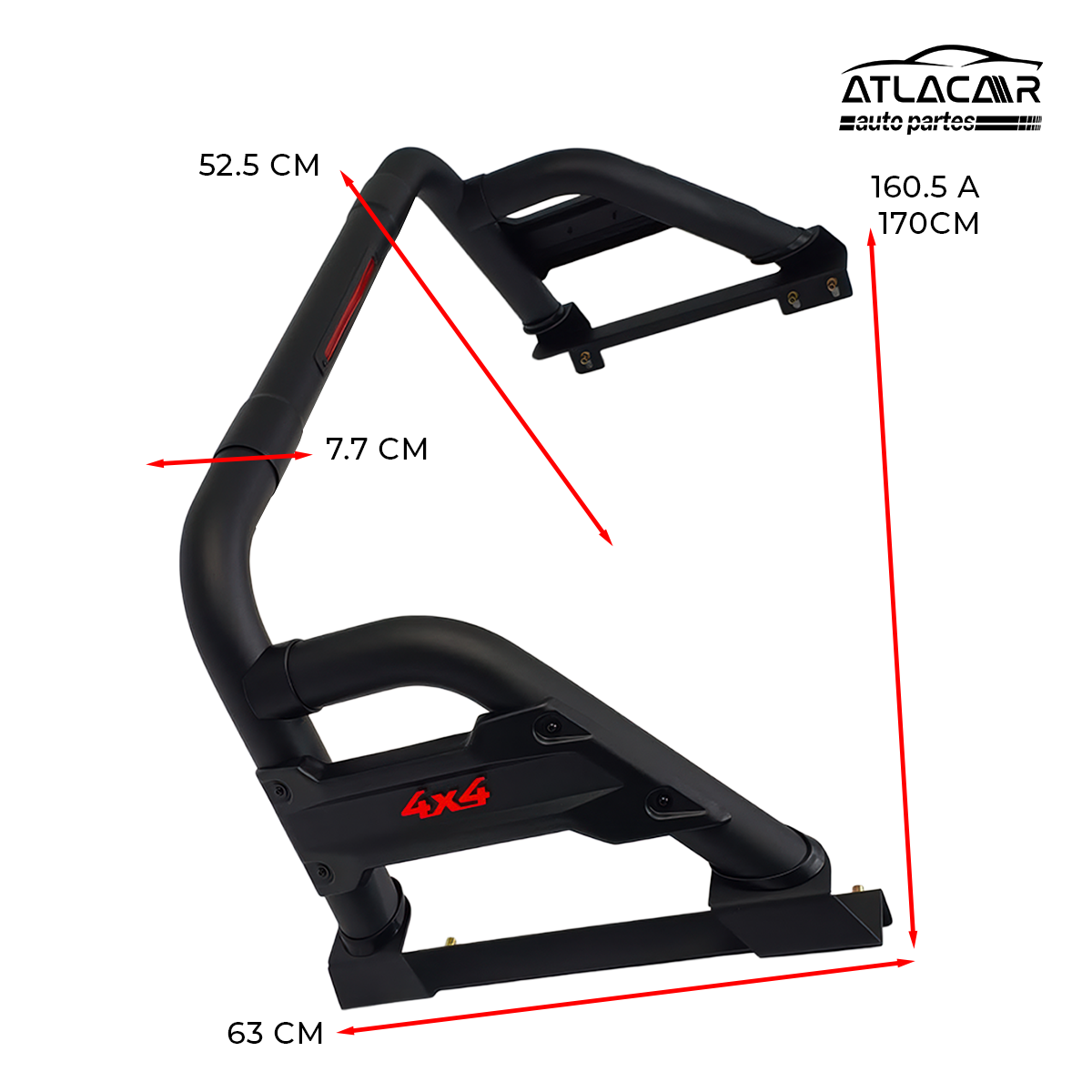 Roll Bar Grande Freno Led Isuzu D-max