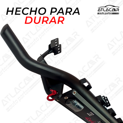 Tumbaburros Negro Mate 4x4con Faros Led Hilux Revo 2015+