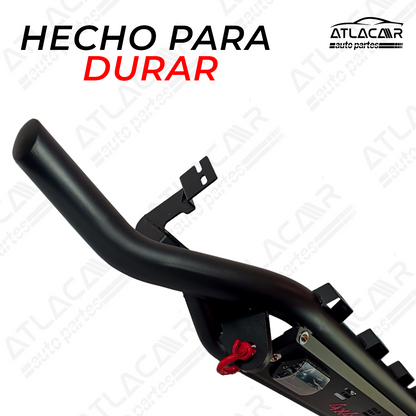 Tumbaburros Negro Mate 4x4con Faros Led Mitsubishi L200