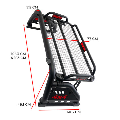 Roll Bar 4x4 Negro Con Nissan Np300