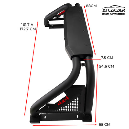 Roll Bar Grande Chevrolet Cheyenne Con Luz De Stop 4x4