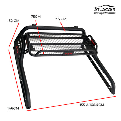 Roll Bar Grande Canastilla 4x4 Negro Dodge Ram 2500