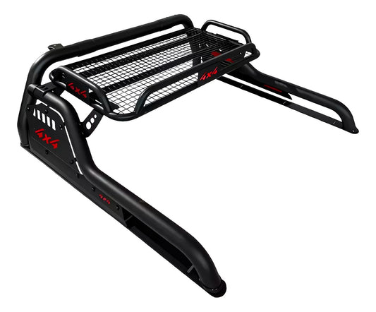 Roll Bar Grande Con Canastilla Negro Toyota Tundra Negro