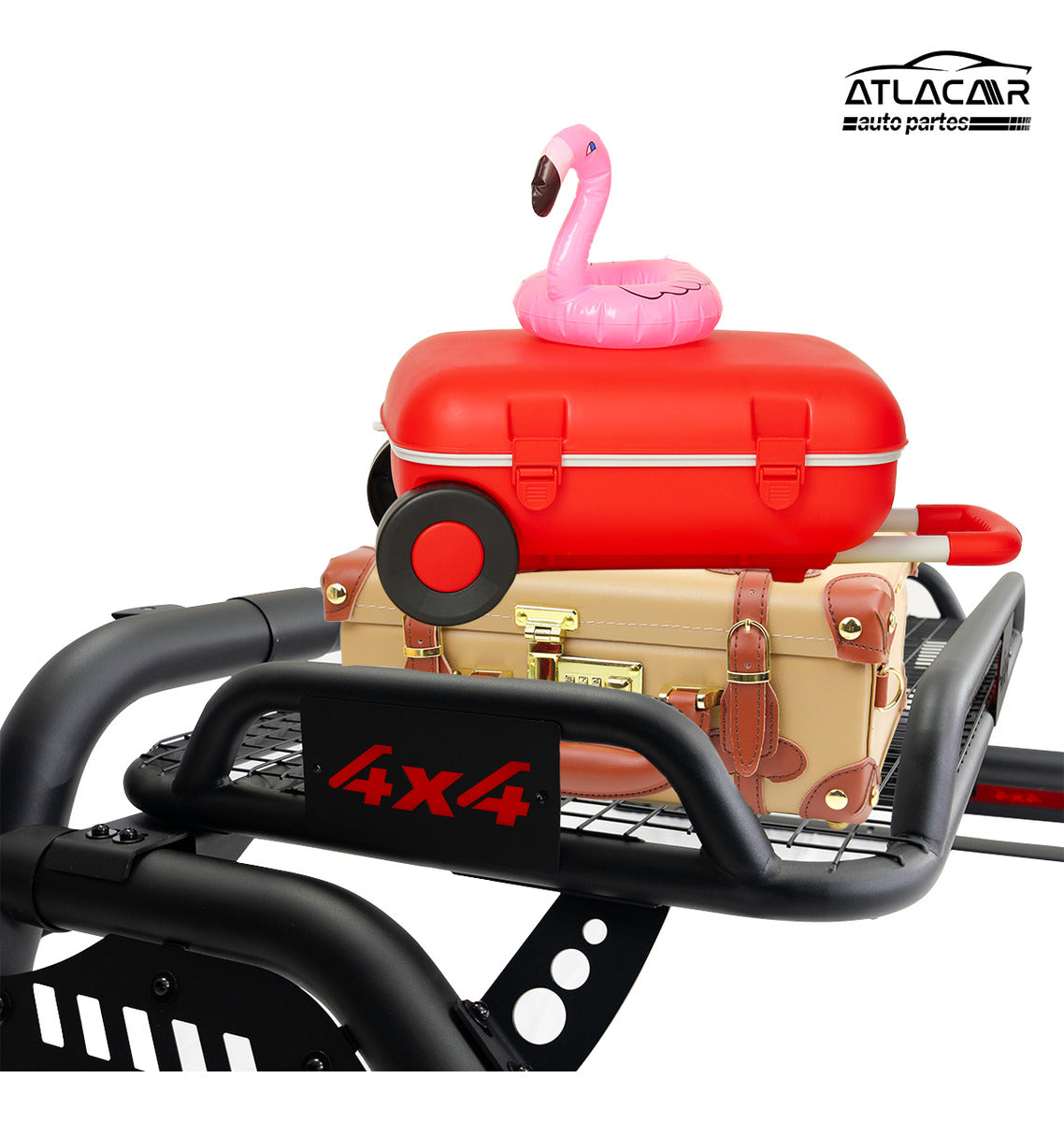 Roll Bar Con Canastilla 4x4 Para Amarok Accesorios Camioneta Negro