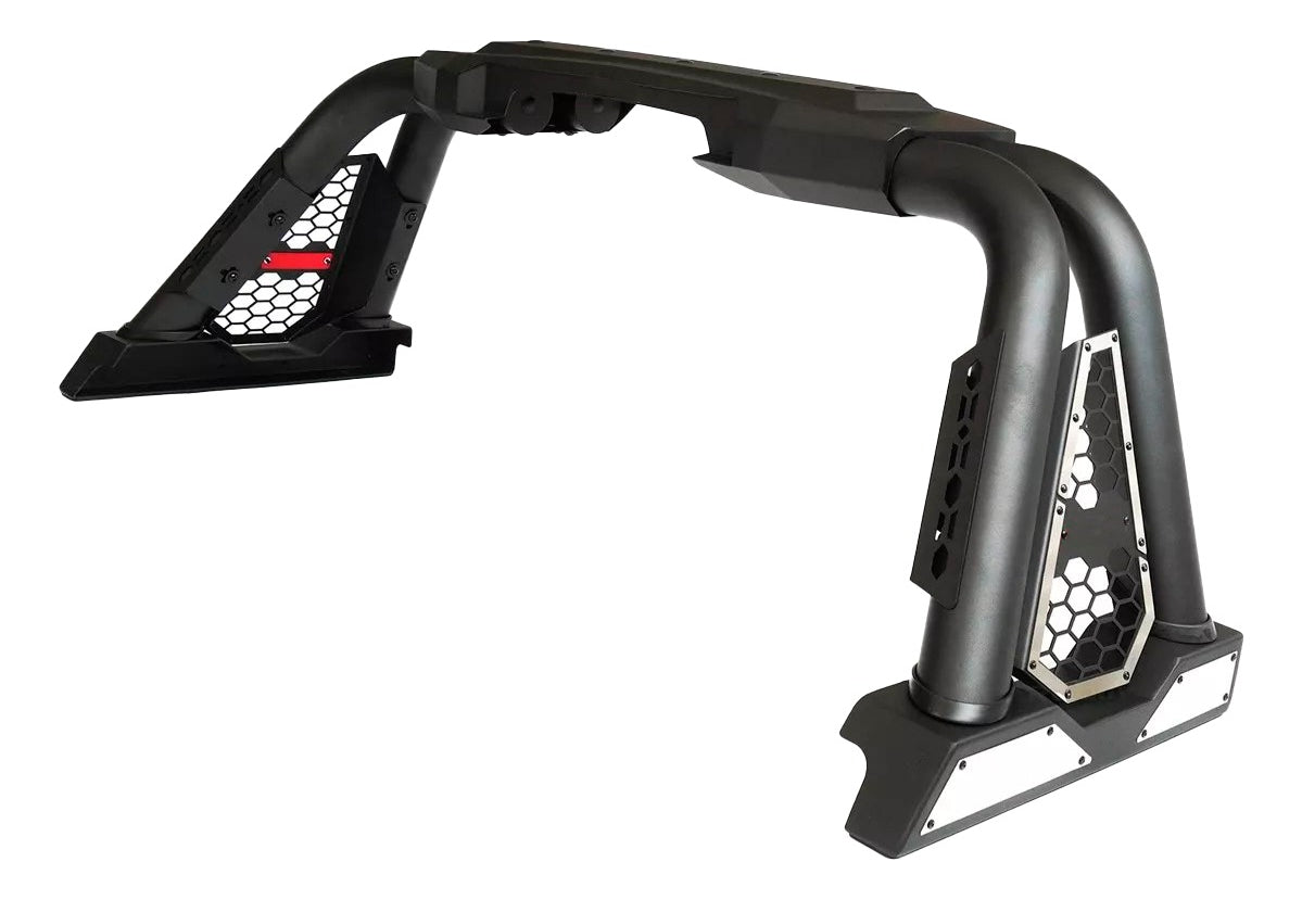 Roll Bar Grande Acabados Cromo Y Rejilla Chevrolet Cheyenne Negro