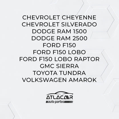 Roll Bar Grande Con Canastilla Negro Ford F150 Lobo Negro