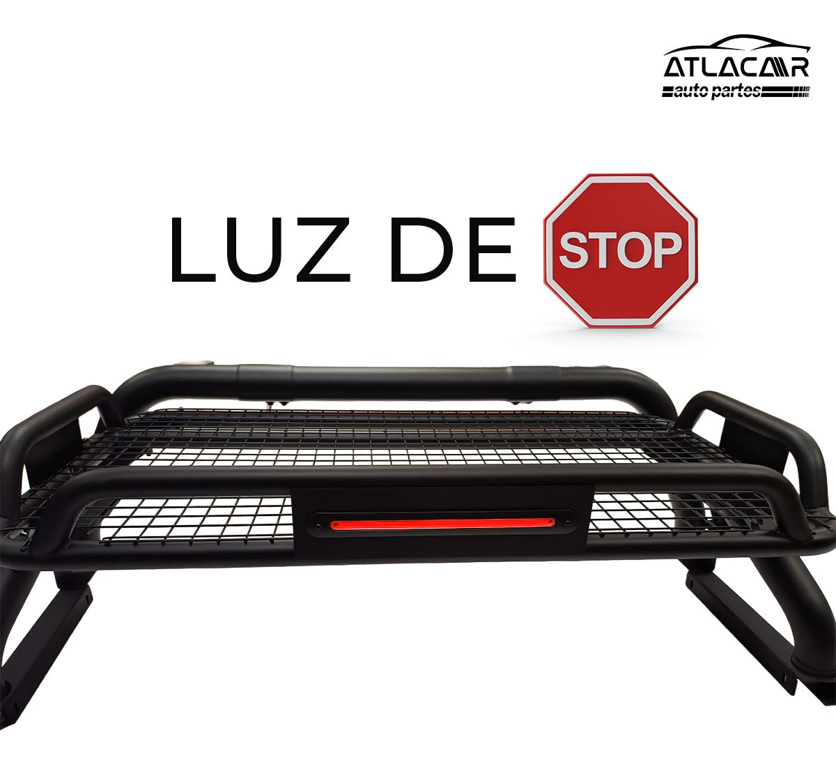 Roll Bar Con Canastilla Freno Led Ford Maverick Negro