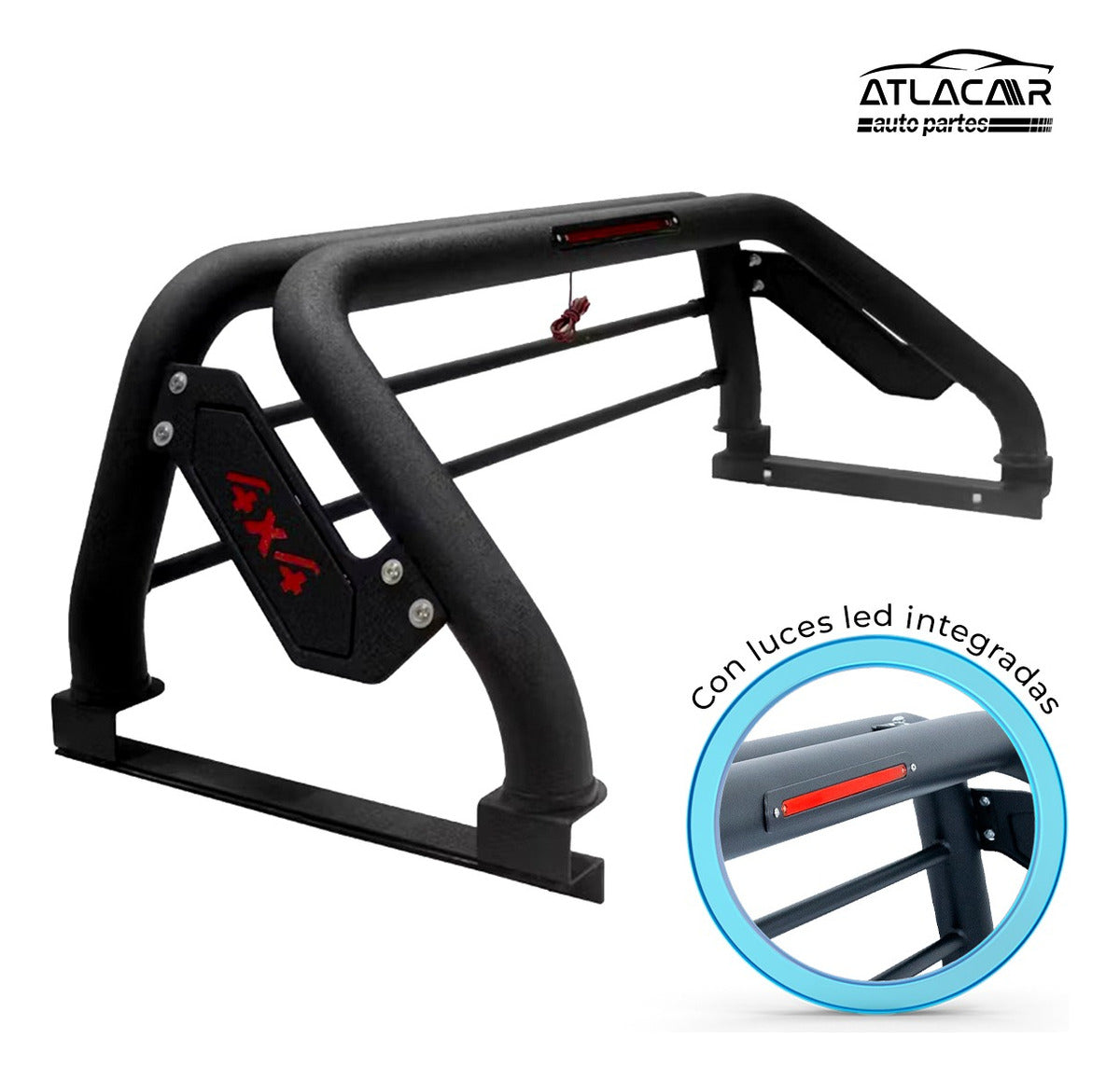 Roll Bar Chico Deportivo 4x4 Negro Chevrolet S10 Negro