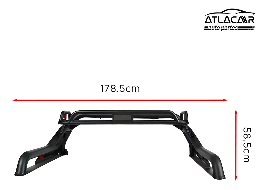 Roll Bar Grande Con Canastilla Negro Dodge Ram 2500 Negro