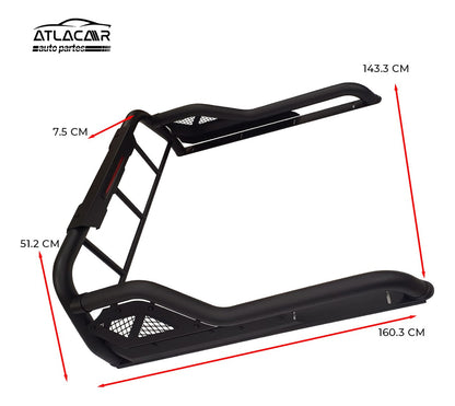 Roll Bar Freno Led Pasamanos Toyota Tacoma Negro