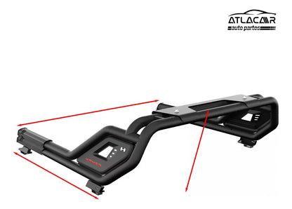 Roll Bar Con Freno Led /pasamanos B Nissan Np300 Negro