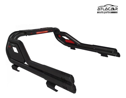 Roll Bar Con Freno Led /pasamanos C Nissan Np300 Negro