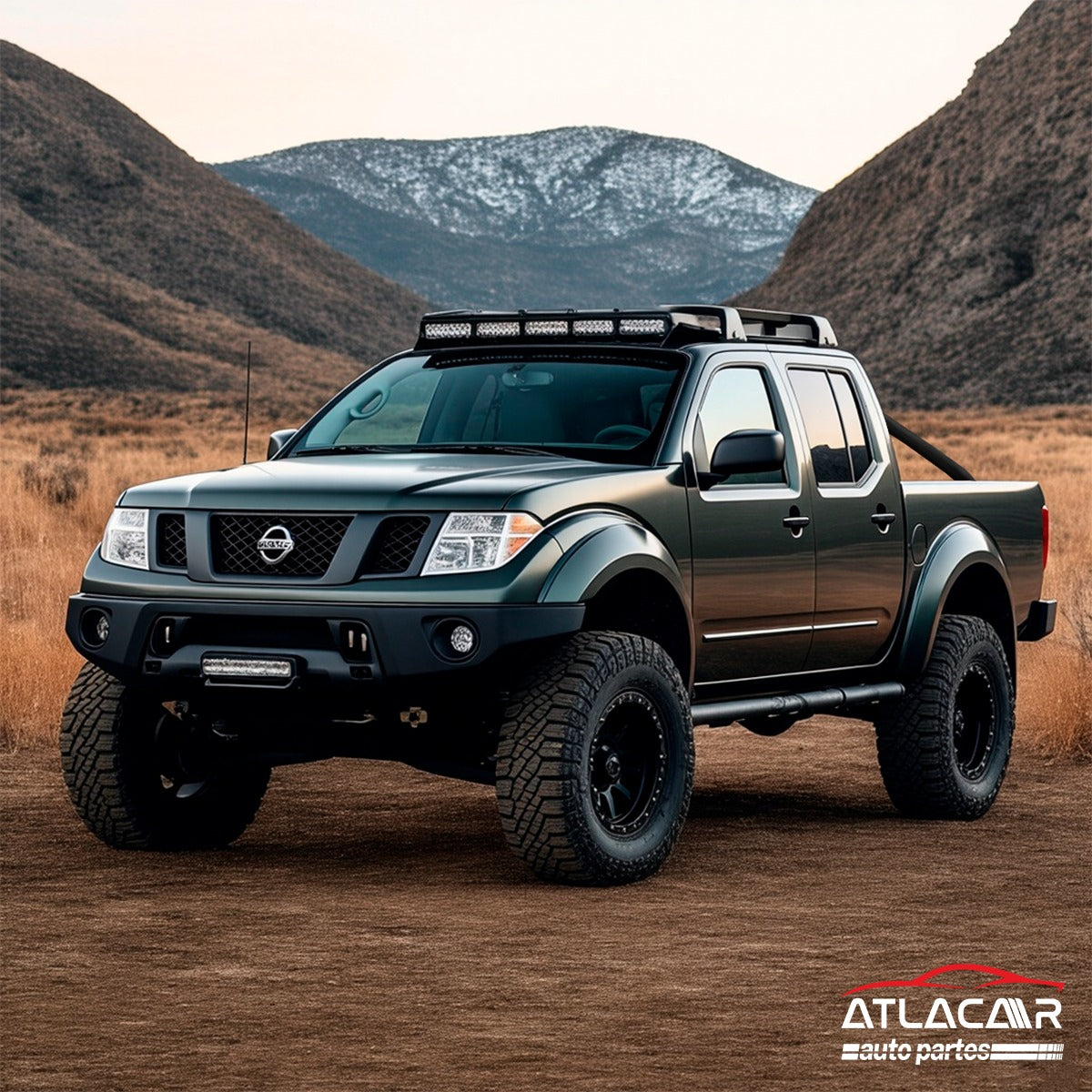 Roll Bar Chico Básico Tubular Nissan Frontier Negro