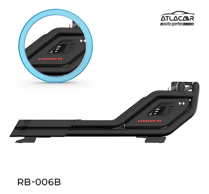 Roll Bar Con Freno Led /pasamanos B Frontier V6 Pro-4x Negro