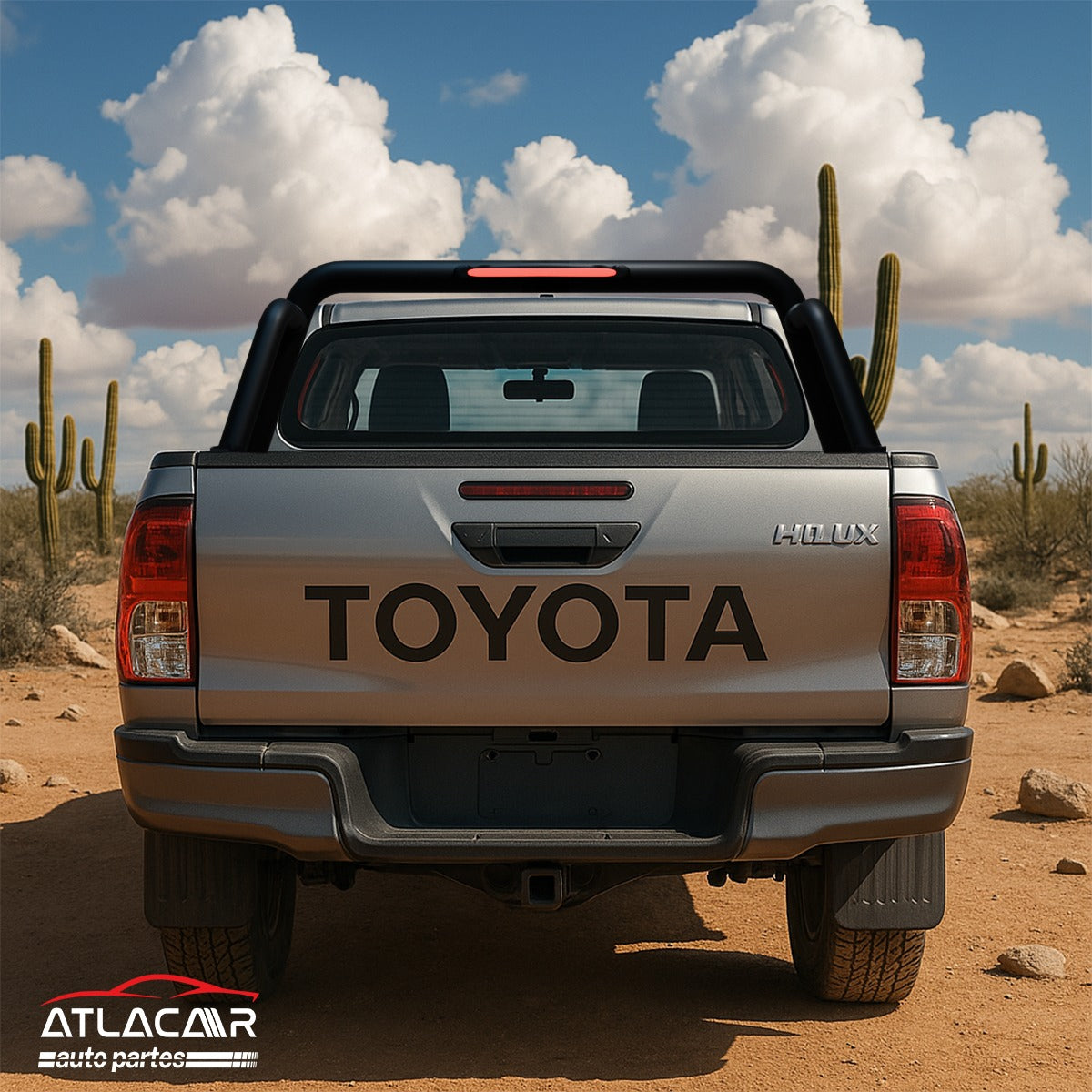 Roll Bar Con Freno Led Toyota Tundra Negro